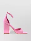 Paris Texas Block Heel Sandals Ankle Strap In Pink