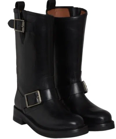 Paris Texas Black Detroit Boots In Black/camel