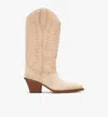 Paris Texas Sedona Suede Tall Western Boots In Beige
