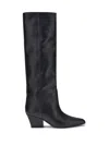 Paris Texas Jane Knee-high Leather Texan Heel Boots In Nude