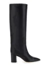 Paris Texas Knee-high Leather Boots In Black