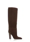 Paris Texas 100mm Lavinia Knee-high Leather Boots In Brown