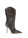 Paris Texas Stiletto Heel Boots In Brown