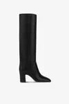 Paris Texas Boots In Black Calf Leather In Black