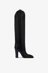 Paris Texas Boots In Black Calf Leather. In Black