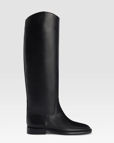 Paris Texas Boots In Black Calf Leather