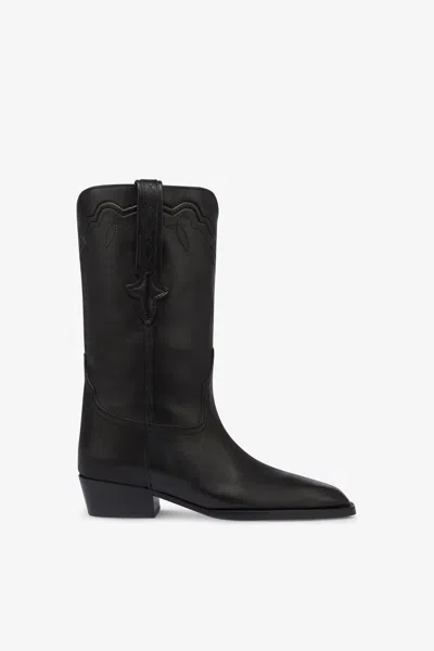 Paris Texas Boots In Black Leather