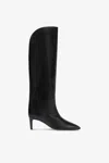 Paris Texas Boots In Black Leather In Black