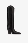 Paris Texas Boots In Black Leather