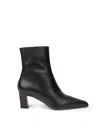 Paris Texas Boots In Black Leather Point  In Black