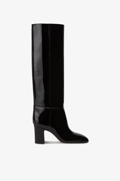 Paris Texas Boots In Black Patent Leather.