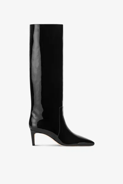Paris Texas Boots In Black Patent Leather.
