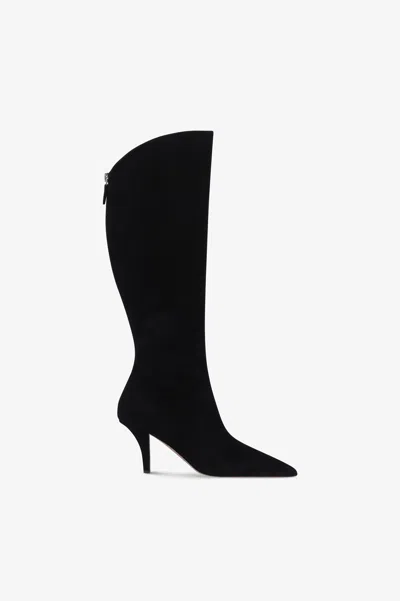 Paris Texas Boots In Black Suede Leather