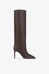 Paris Texas Boots In Ebony Calf Leather