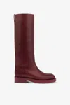 Paris Texas Boots In Rouge Noir Calf Leather
