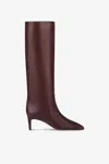 Paris Texas Boots In Rouge Noir Leather