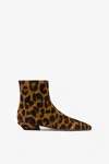 Paris Texas Bettina Leopard-print Suede Ankle Boots In Russet