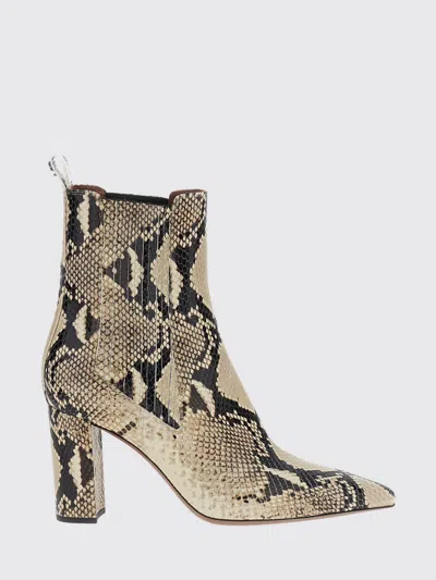 Paris Texas Brown Slip-on Printed Boots In Animal Print