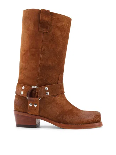 Paris Texas Stivali Waxed In Suede