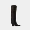 Paris Texas Stiefel Jane 100 -  - Leder - Schwarz In Blue