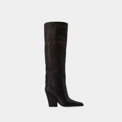 Paris Texas Stiefel Jane 100 -  - Leder - Schwarz In Blue