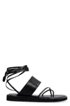 Paris Texas Brooklyn Leather Sandals In Black