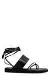 Paris Texas Brooklyn Leather Sandals In Black