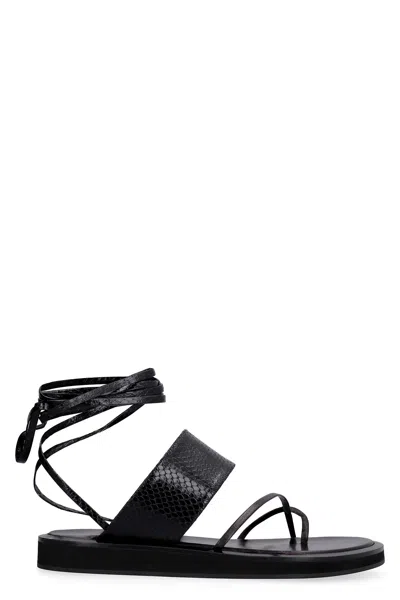 PARIS TEXAS BROOKLYN LEATHER SANDALS