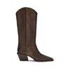 Paris Texas Brown Leather Boots In Brown