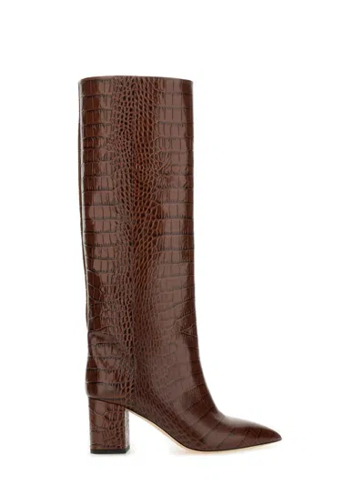 Paris Texas Brown Leather Boots