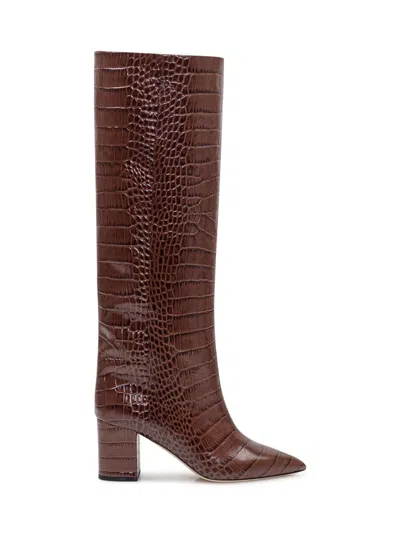 Paris Texas Brown Leather Boots