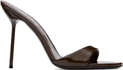 Paris Texas Brown Lidia Mules In Ebano