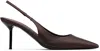 Paris Texas Lidia Back Strap Pointed Pumps In Brown