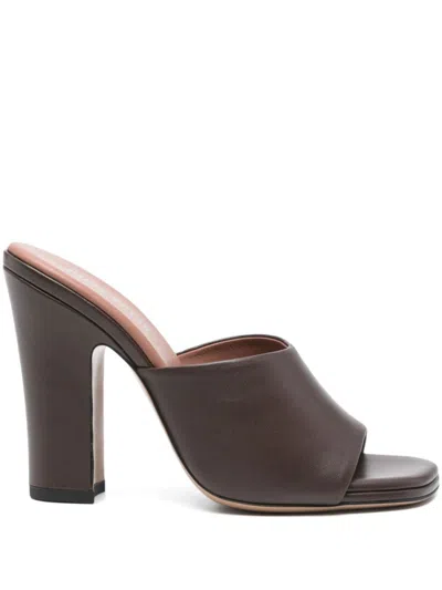 Paris Texas Brown Slip On Heels