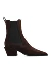 Paris Texas Brown Suede Ankle Boots In Brown