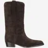 Paris Texas Brown Suede Boots In Brown