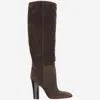 Paris Texas Brown Suede Boots In Brown