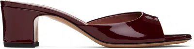 Paris Texas Burgundy Lara 50 Mules In Rouge Noir
