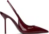 Paris Texas Slingback Lidia Rouge Noir In Patent Leather In Red