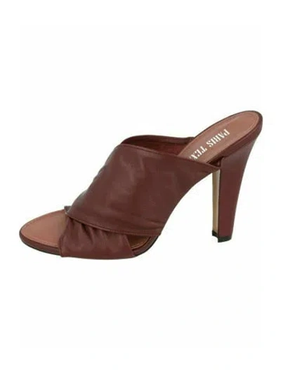 Pre-owned Paris Texas Calf Leather Sandals W/ Tags In Brown