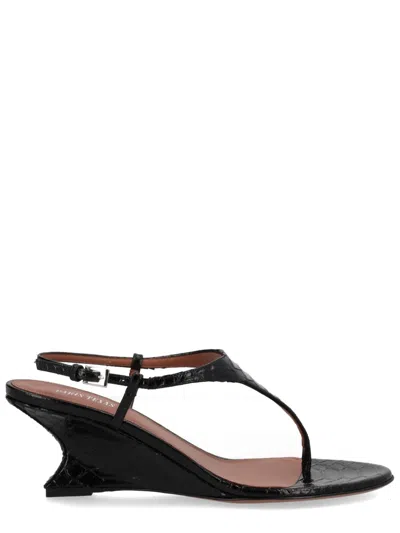 Paris Texas Chic Mini Heels For Women In Black