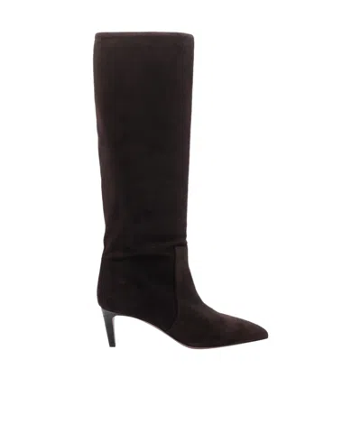 Paris Texas Classic Pointed-toe Boots In Burgundy
