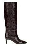 Paris Texas Croc-embossed Calfskin Boot In Multi