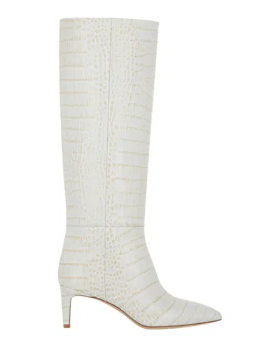 Paris Texas Croco-embossed Knee-high Boots In Multi