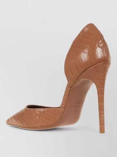 Paris Texas Elegant Pointed Toe Stiletto Pumps In Brown