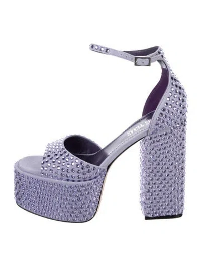 Pre-owned Paris Texas Crystal Crystal Embellishments Pumps In Purple