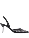 Paris Texas Crystal-embellished Slingback Pumps
