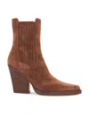 Paris Texas Dallas Suede Ankle Boots In Brown