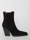 Paris Texas Dallas Suede Ankle Boots In Black