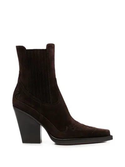 Paris Texas Dallas Ankle Boots In Brown